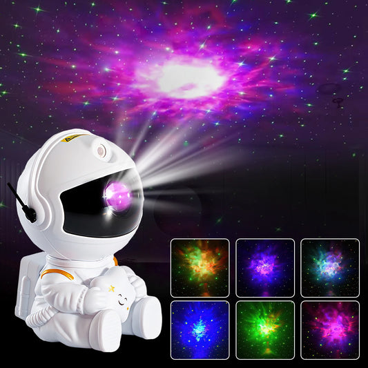 Projetor de Estrelas Galaxy Astronauta LED - Iluminação Noturna Estrelada para Quarto