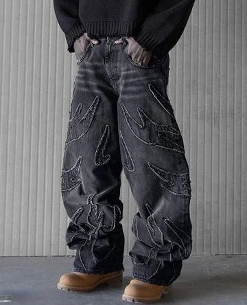 Estilo Baggy: Calças Jeans para Homens com Influências Y2K e Hip Hop