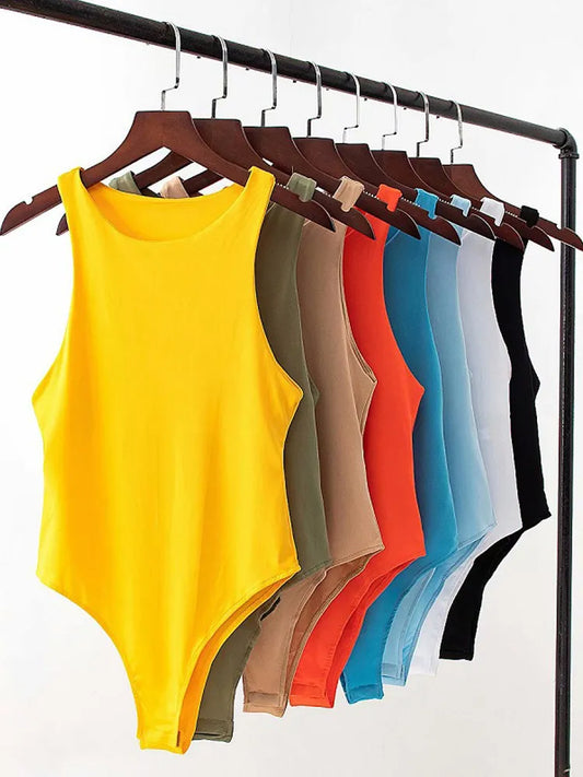 Bodycon Feminino de Verão em Cores Sólidas